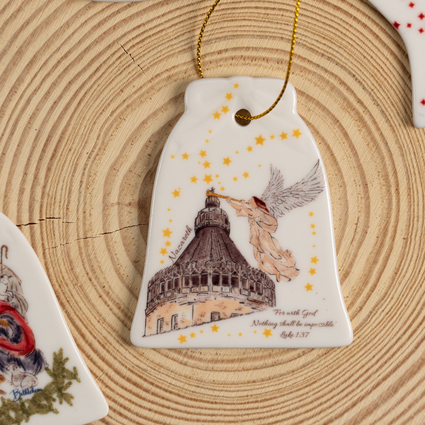 Nazareth Christmas Ornament |The Annunciation Church |Gabriel Angel| Christmas Nazareth decoration