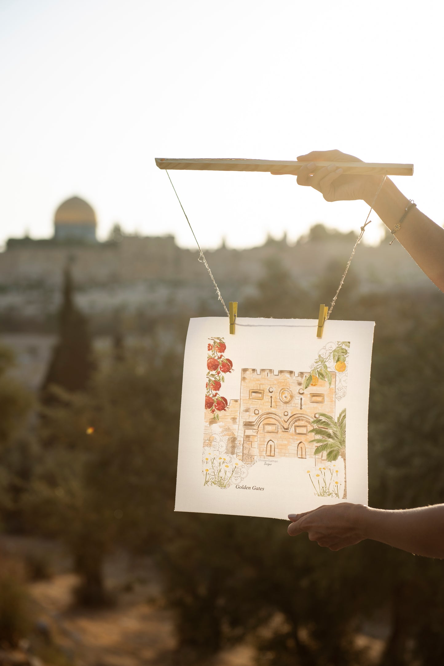 Golden Gates Painting |Jerusalem Painting |Frame Art |Wall Art |Jerusalem souvenir|Jerusalem doors art