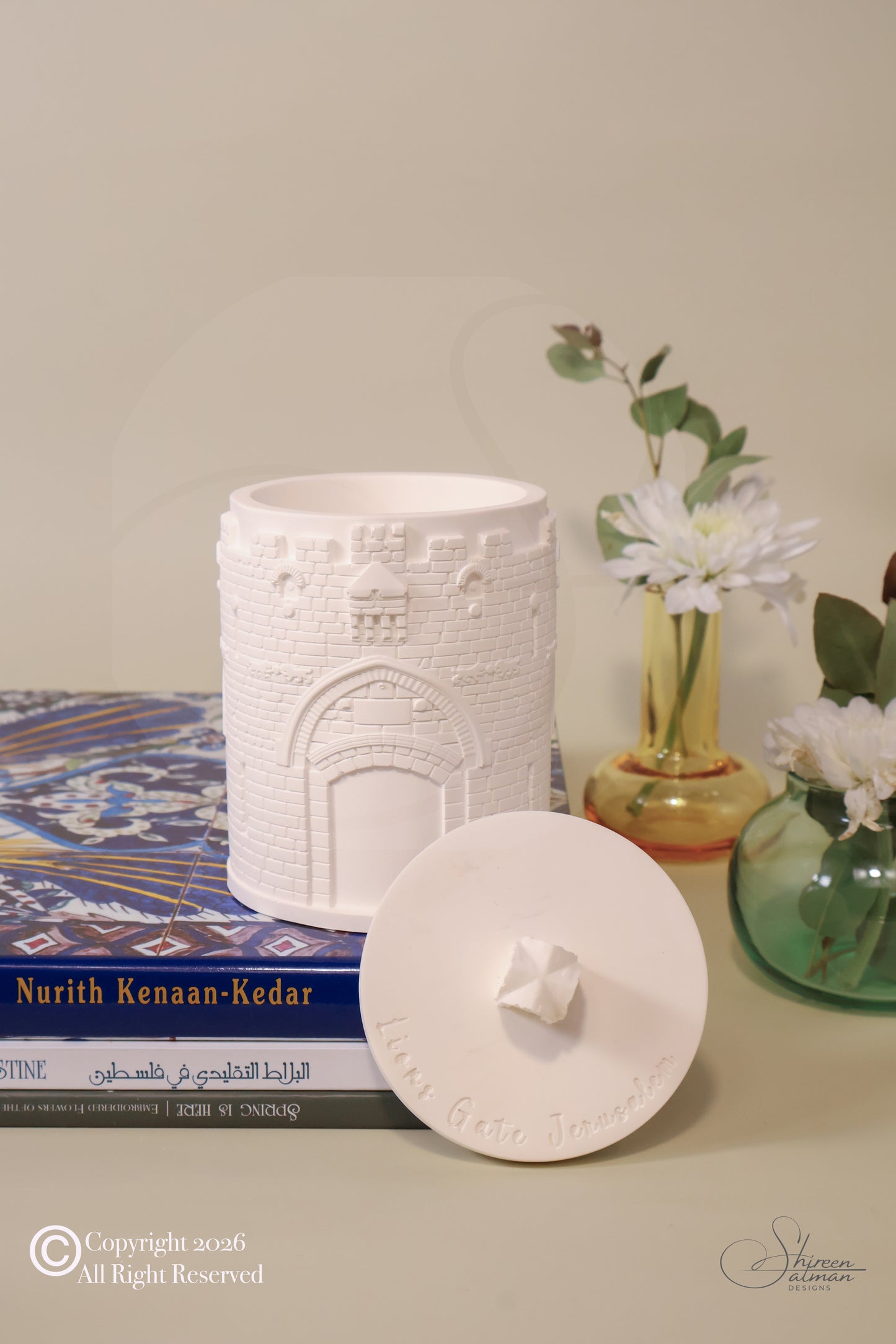 Lions Gate Jerusalem candle holder| home frangrance | home decor |home acessories |Old city