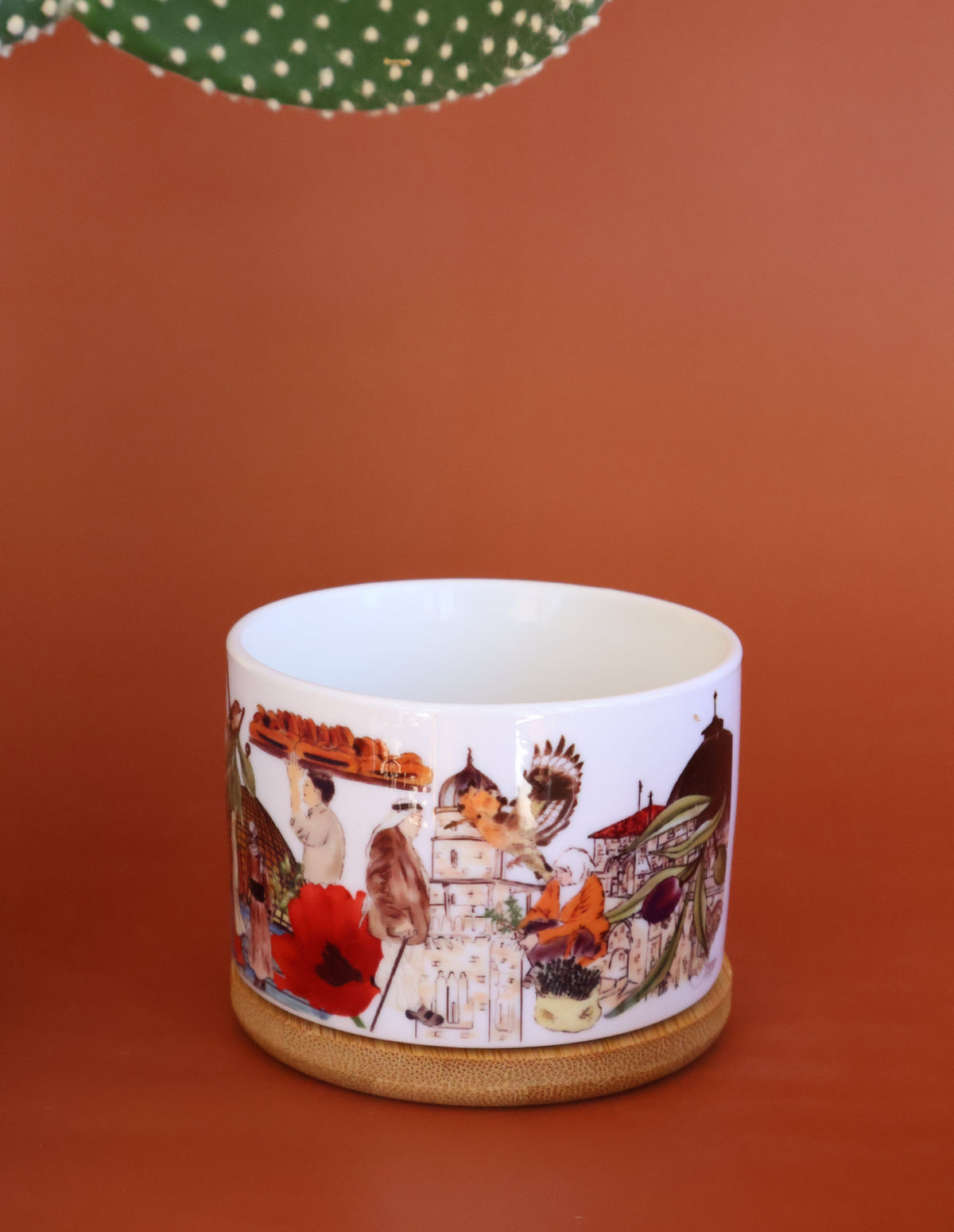 Figures of Jerusalem Plant Pot | cactus pot | plant pot | Jerusalem People |Home decor