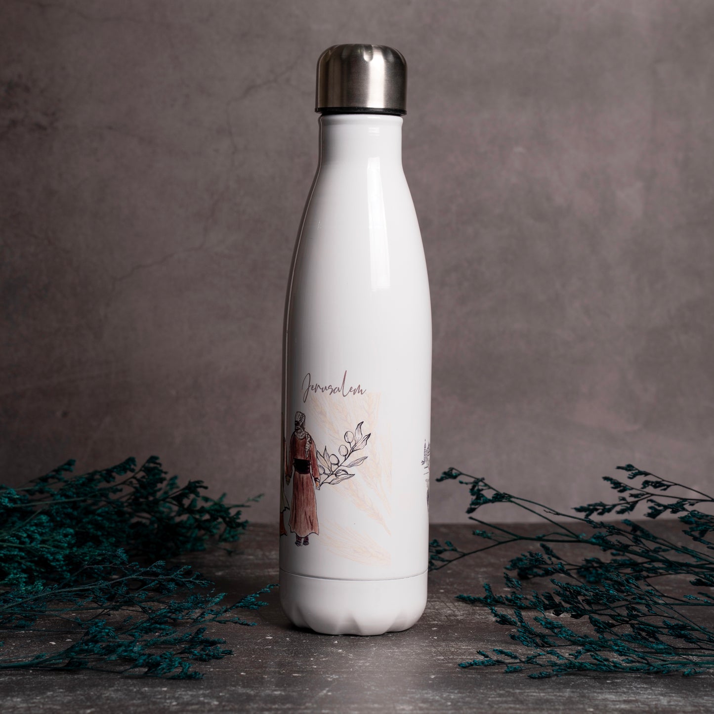 Jerusalem Bottle | Palestinian couples | travel bottle | drinking bottle | gift bottle |