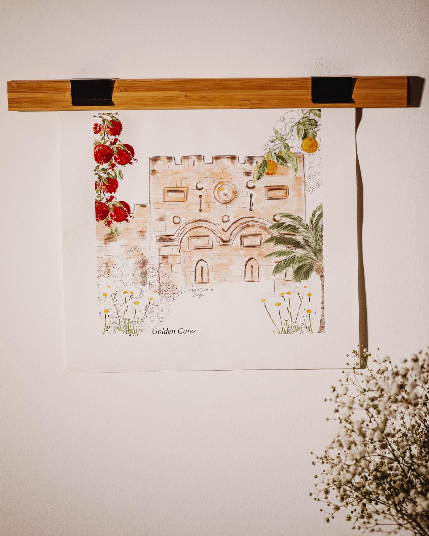 Golden Gates Painting |Jerusalem Painting |Frame Art |Wall Art |Jerusalem souvenir|Jerusalem doors art