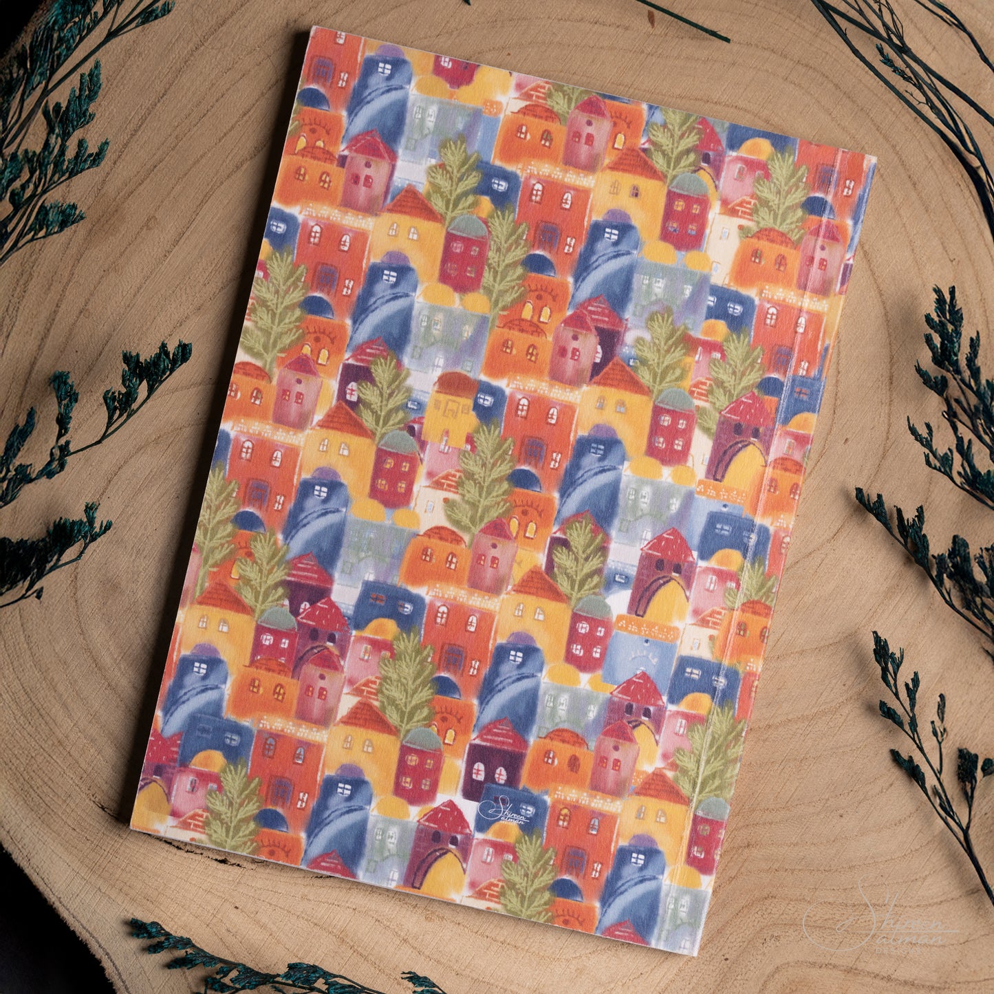 Jerusalem Old City houses |Colorful notebook |Journal |travel book |notebook gift |Jerusalem old houses