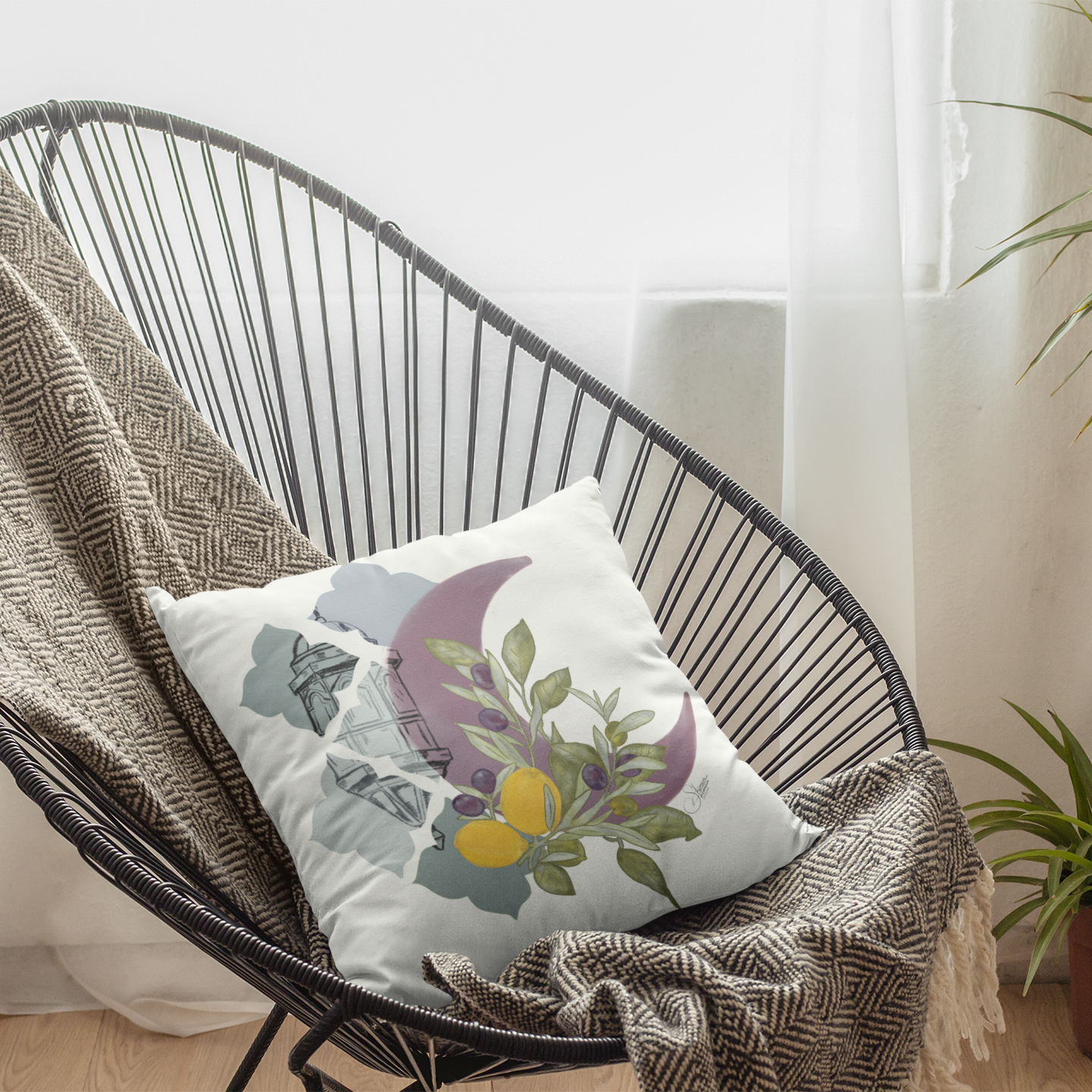 Ramadan Cushion |Ramadan Pillow |Home accessories |Ramadan Season decor|Saloon pillow