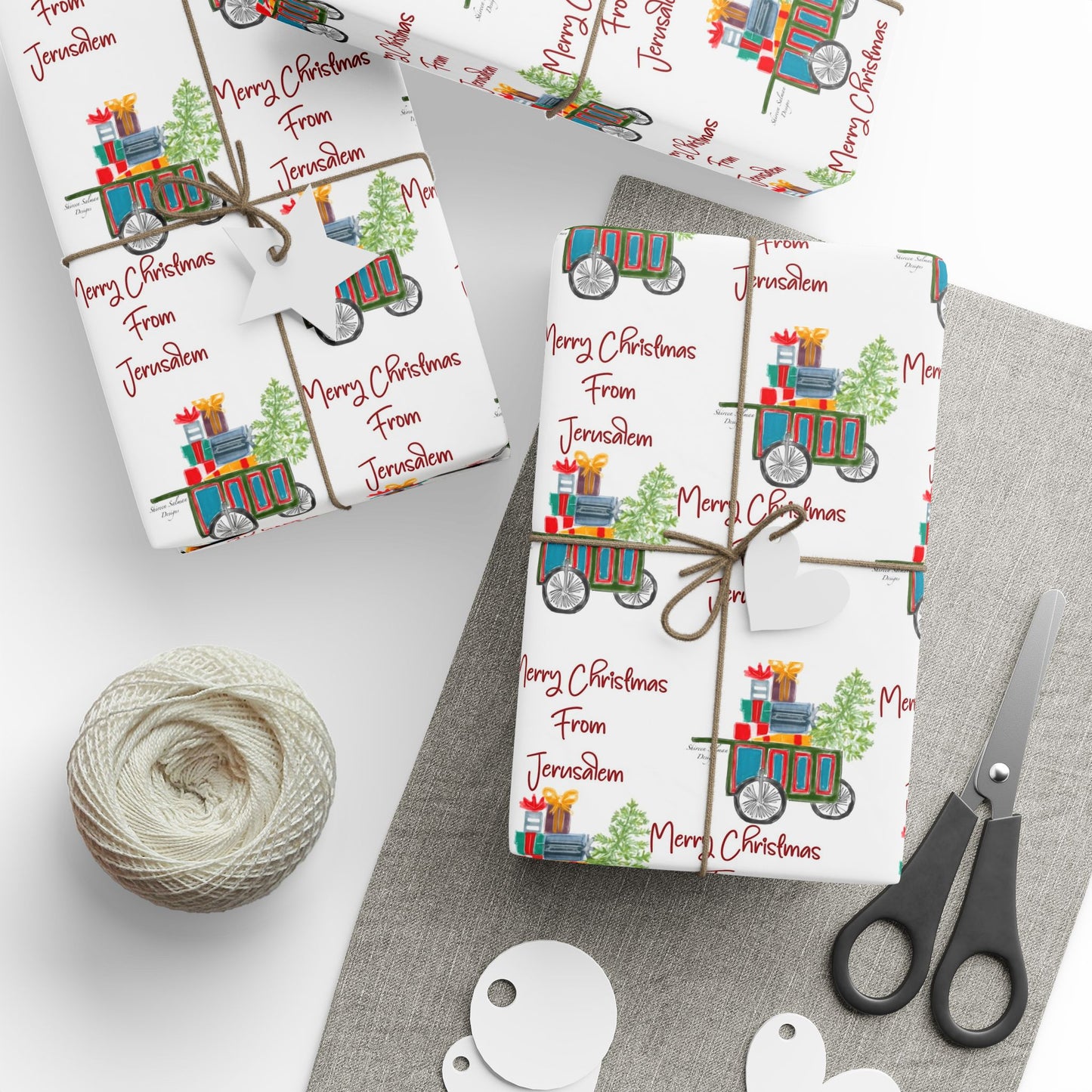 Christmas Wrapping Papers |Jerusalem Gift wrapping |gift wrap |season Gifts|Special occasion