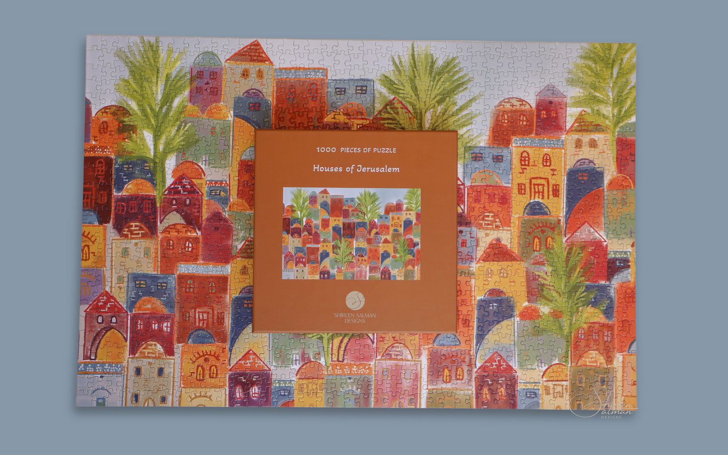 Old Houses Puzzle | colorful Puzzle  | 1000 Puzzle |home enterainment | home games | Old houses of  Jerusalem
