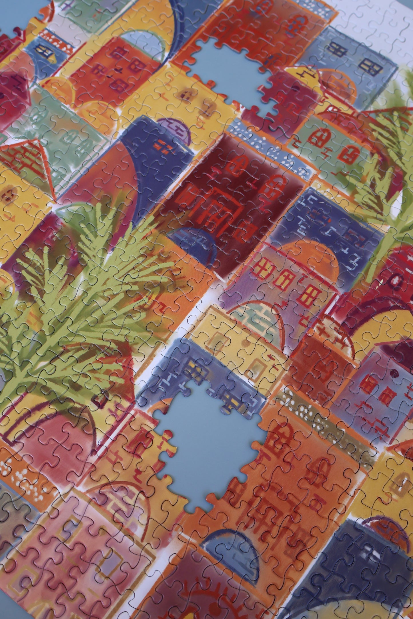 Old Houses Puzzle | colorful Puzzle  | 1000 Puzzle |home enterainment | home games | Old houses of  Jerusalem