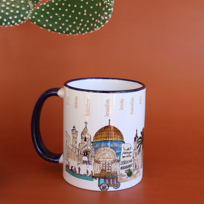 Cities Mug |Palestinian landmarks  Cities |drinking Mug |coffee Mug
