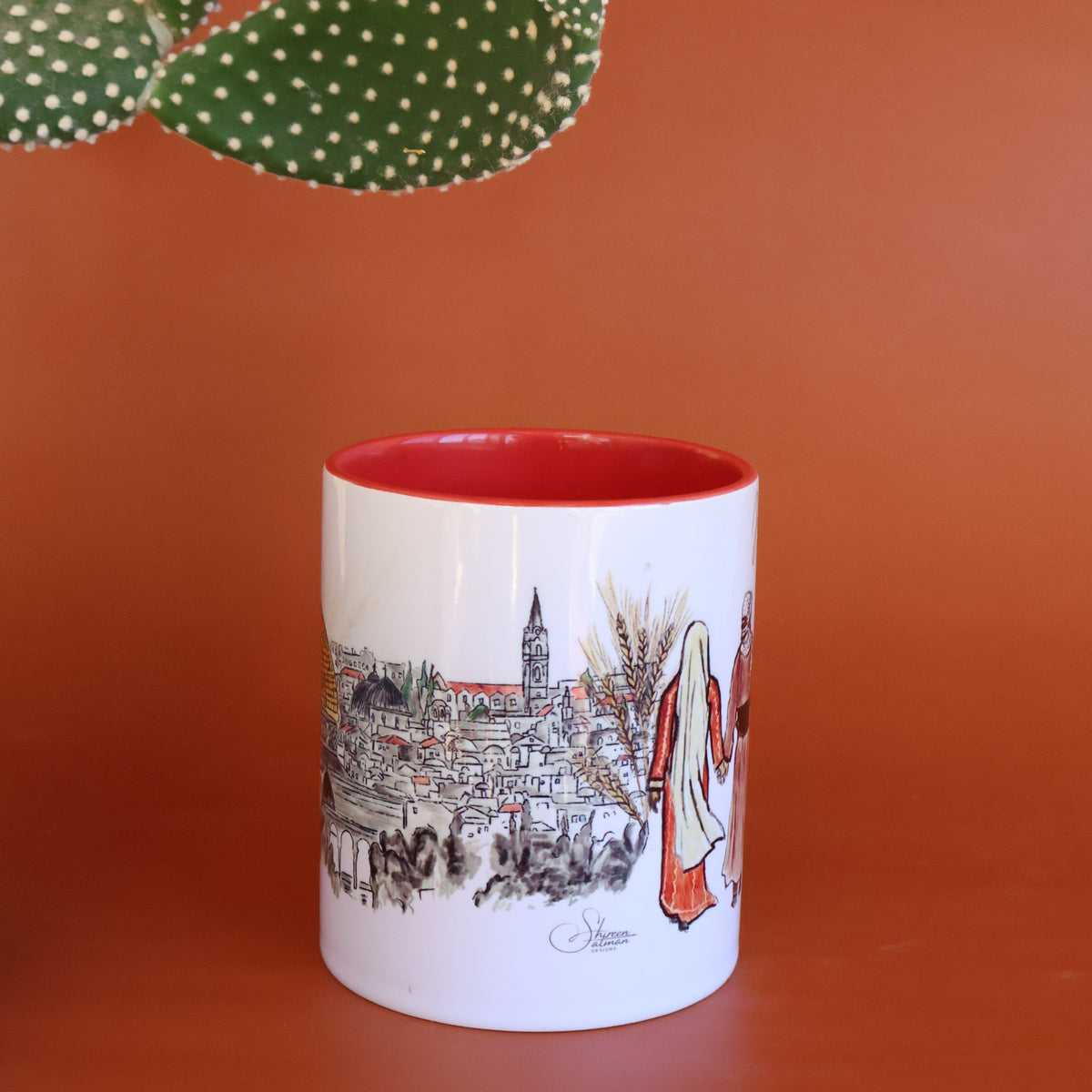 Walking Figures Mugs | Jerusalem Walk |drinking Mug | Coffee Mug |Kitchen Mug