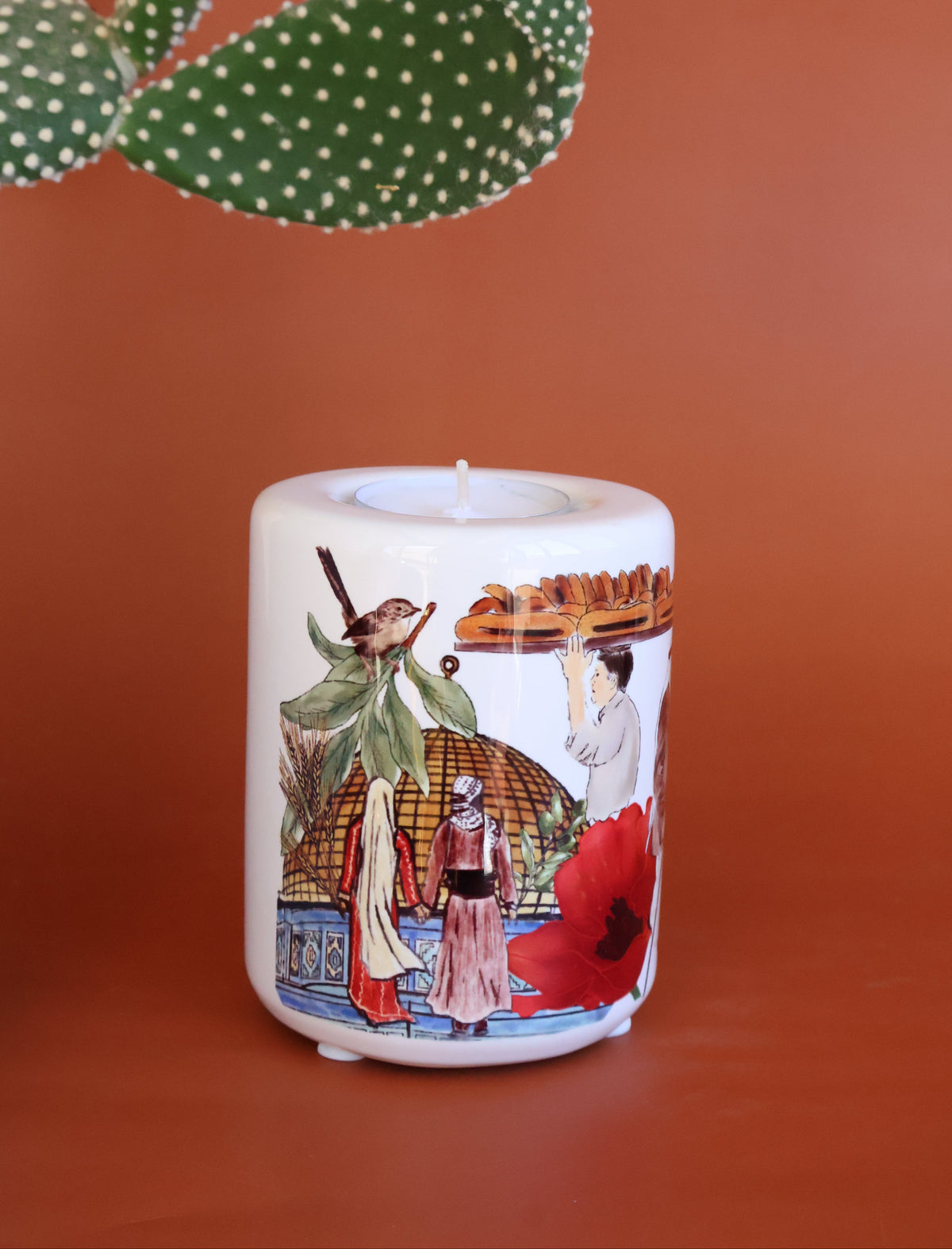 Figures of Jerusalem Candle holder |home decor |Candle decor |Art |Ceramic art