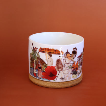 Figures of Jerusalem Plant Pot | cactus pot | plant pot | Jerusalem People |Home decor