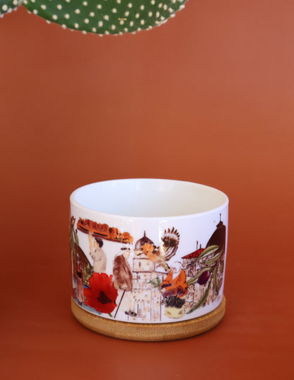 Figures of Jerusalem Plant Pot | cactus pot | plant pot | Jerusalem People |Home decor