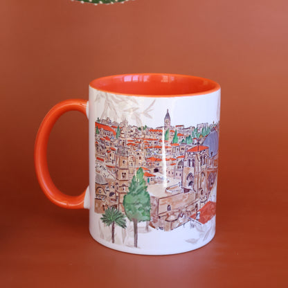 Old City of Jerusalem Mug |Jerusalem souvenir | Drinking Mug |Coffee Mug | Ceramic Mug