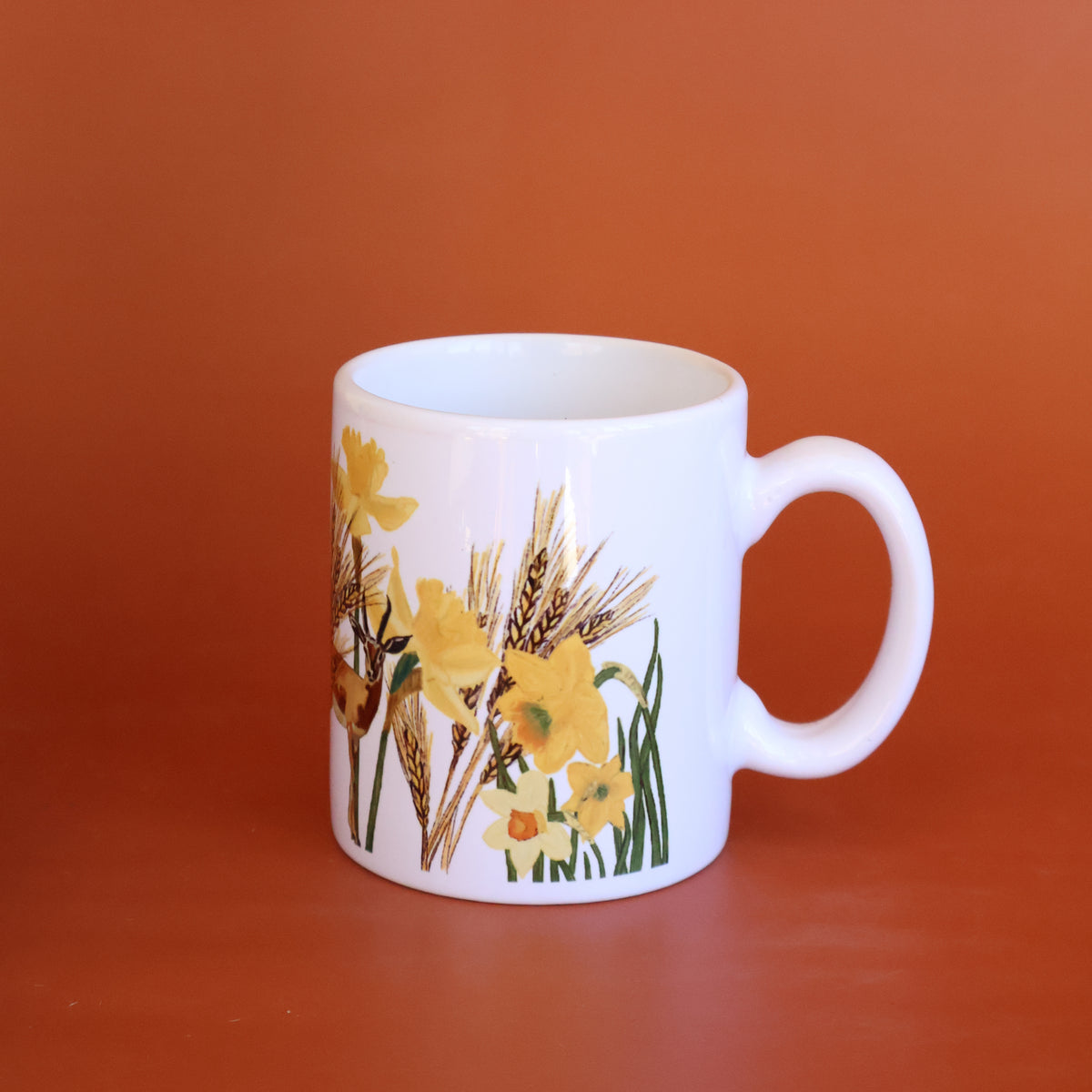 Wild Desert  Cup |Ghazal and flower | Coffee cup | Drinking cup | Desert Deer