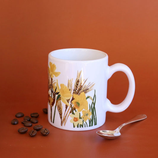 Wild Desert  Cup |Ghazal and flower | Coffee cup | Drinking cup | Desert Deer