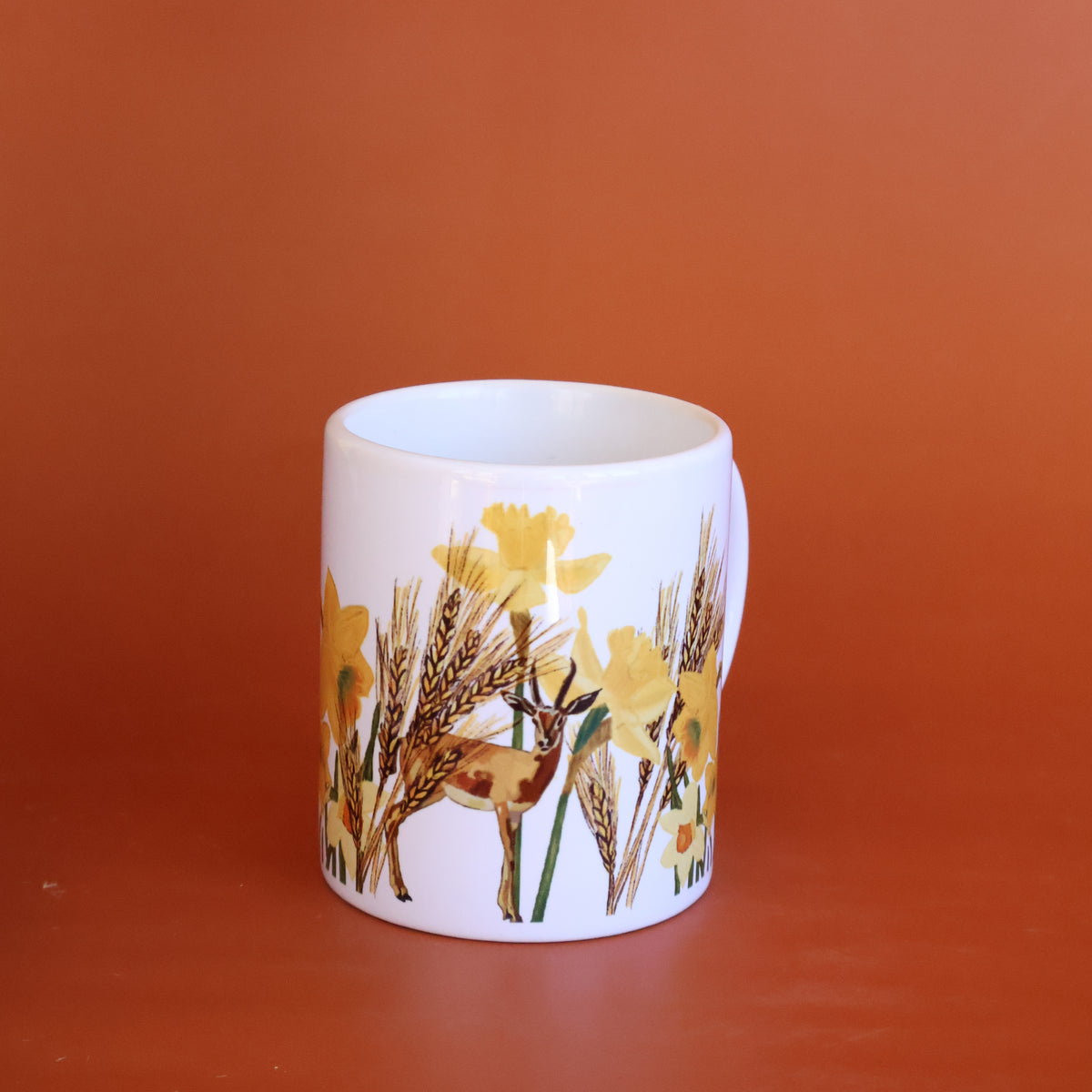 Wild Desert  Cup |Ghazal and flower | Coffee cup | Drinking cup | Desert Deer
