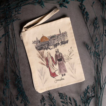 Jerusalem Pouch | Jerusalem bag | travel bag |souvenir gift | accessories bag |key bag |