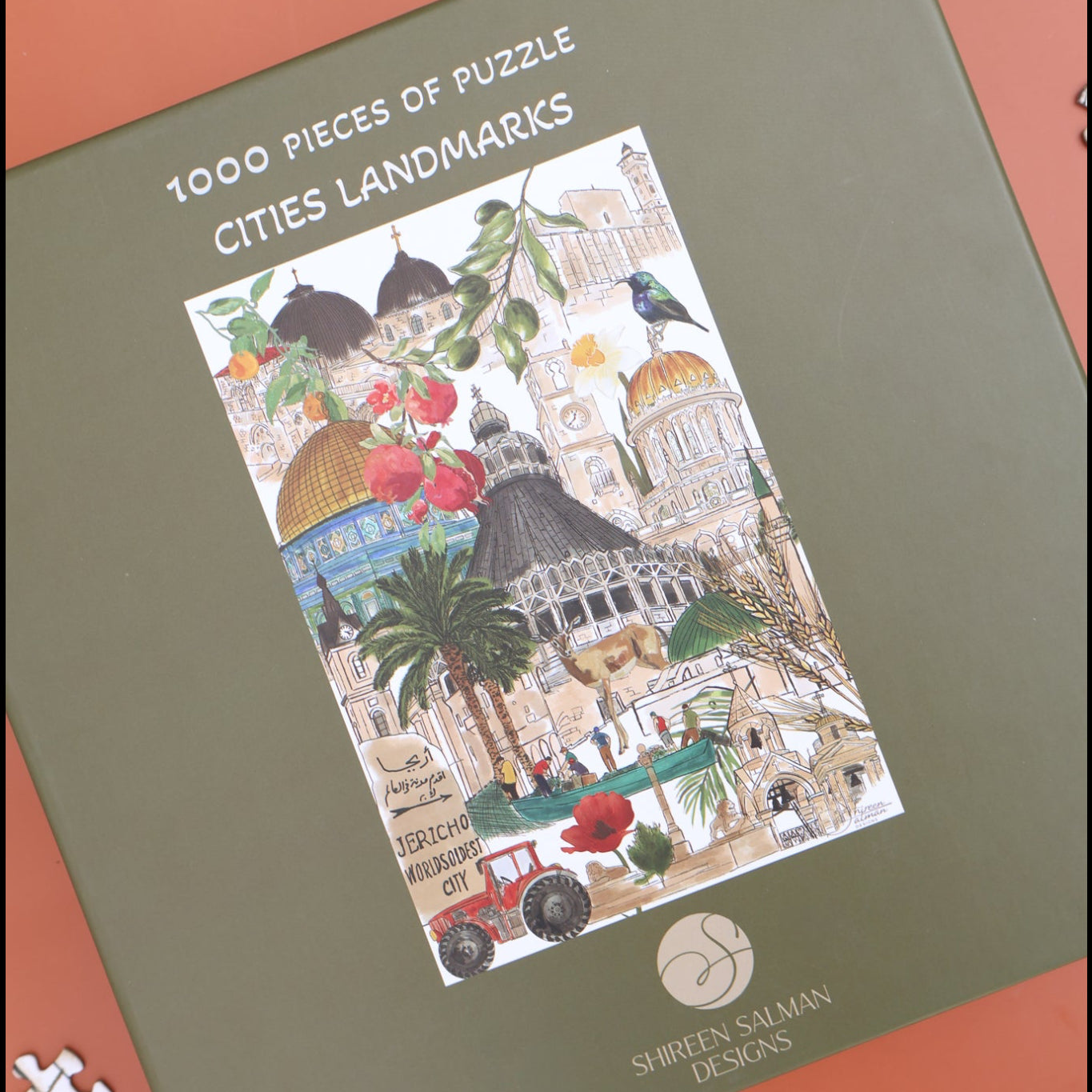 Cities Landmarks Puzzle of  1000 Pieces |Palestinian landmarks |Fun Game| home entertainment| Puzzle