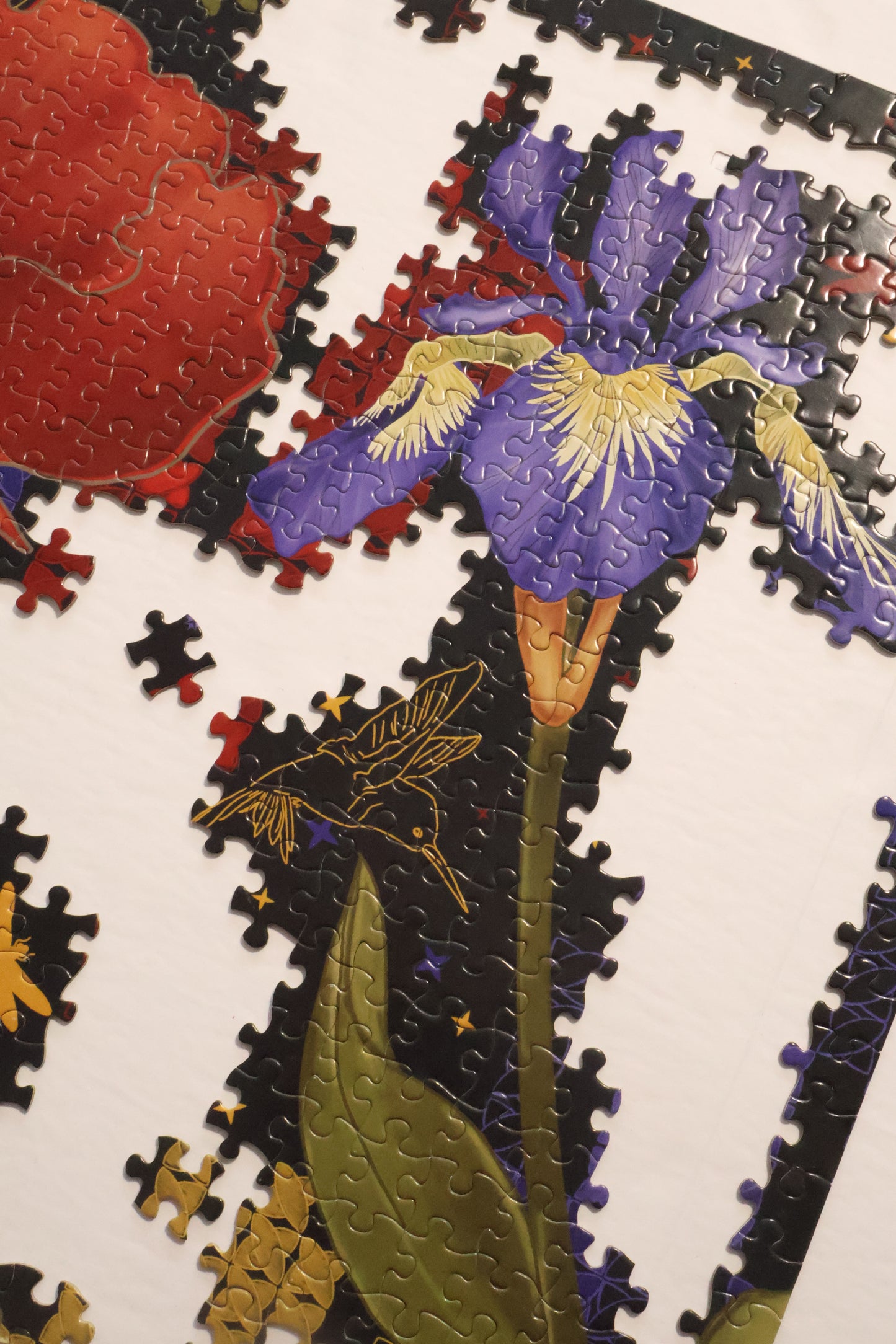 Wild Flowers Puzzle  |Cypress Trees Embroidery |1000 Pieces of Puzzle | entertainment home Game