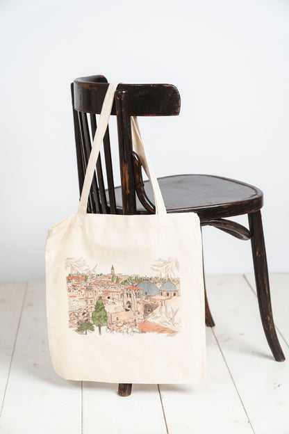 Old City of Jerusalem Tote-bag| Jerusalem Shopping | Shopping Bag |Souvenir  Bag| travel bag