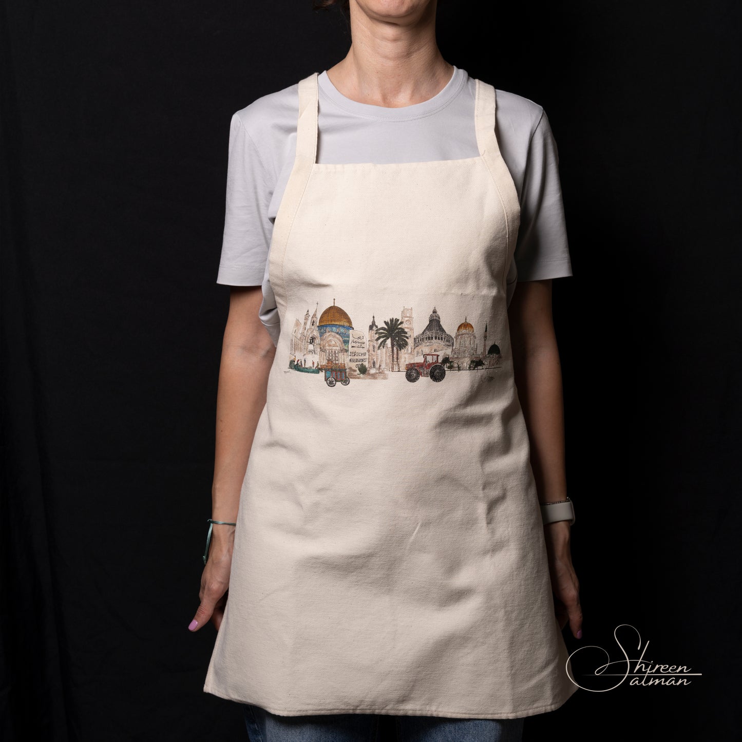 Cities Apron |Kitchen ware |Kitchen accssorise | Landmark cities | Palestinian Cities