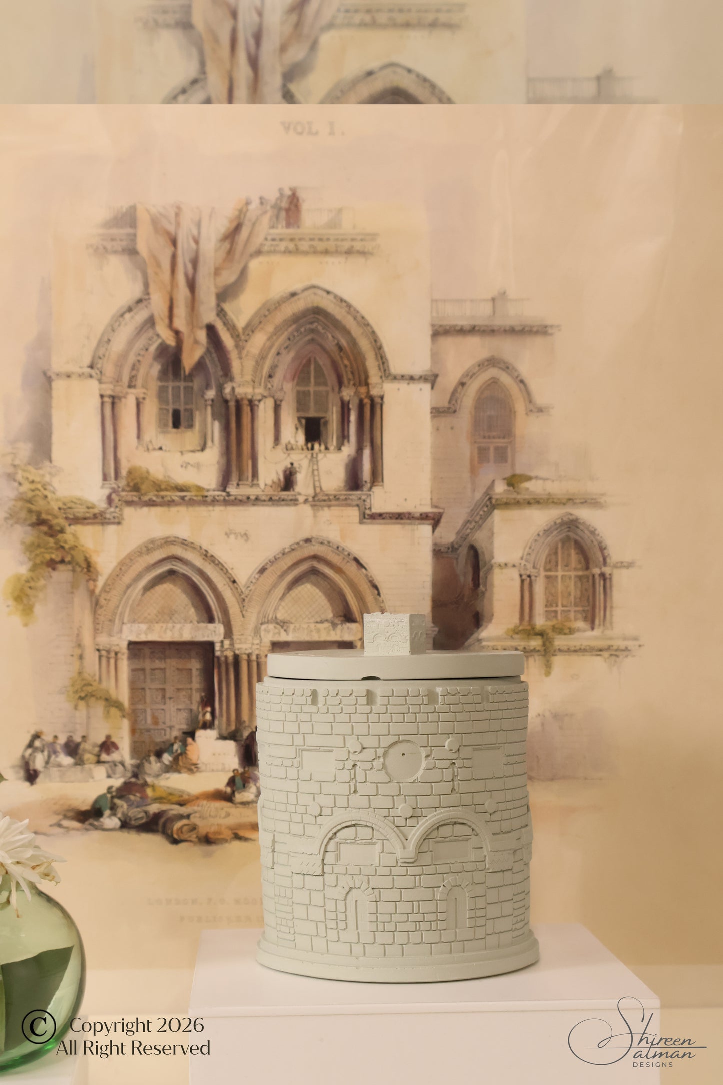 Golden Gate |Candle Holder |Jerusalem Gate |candle fragrance | home decor |home accesorise