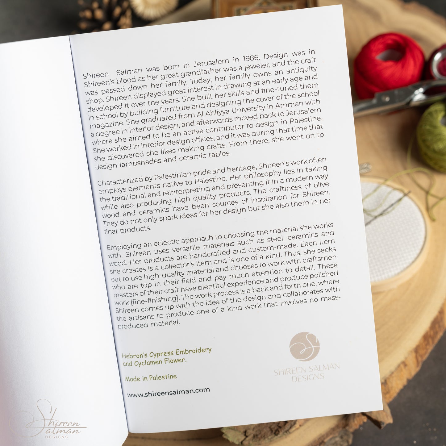 Hebron floral Notebook | Cyclamen flower |travel notebook | Palestinian Embroidery |travel gift