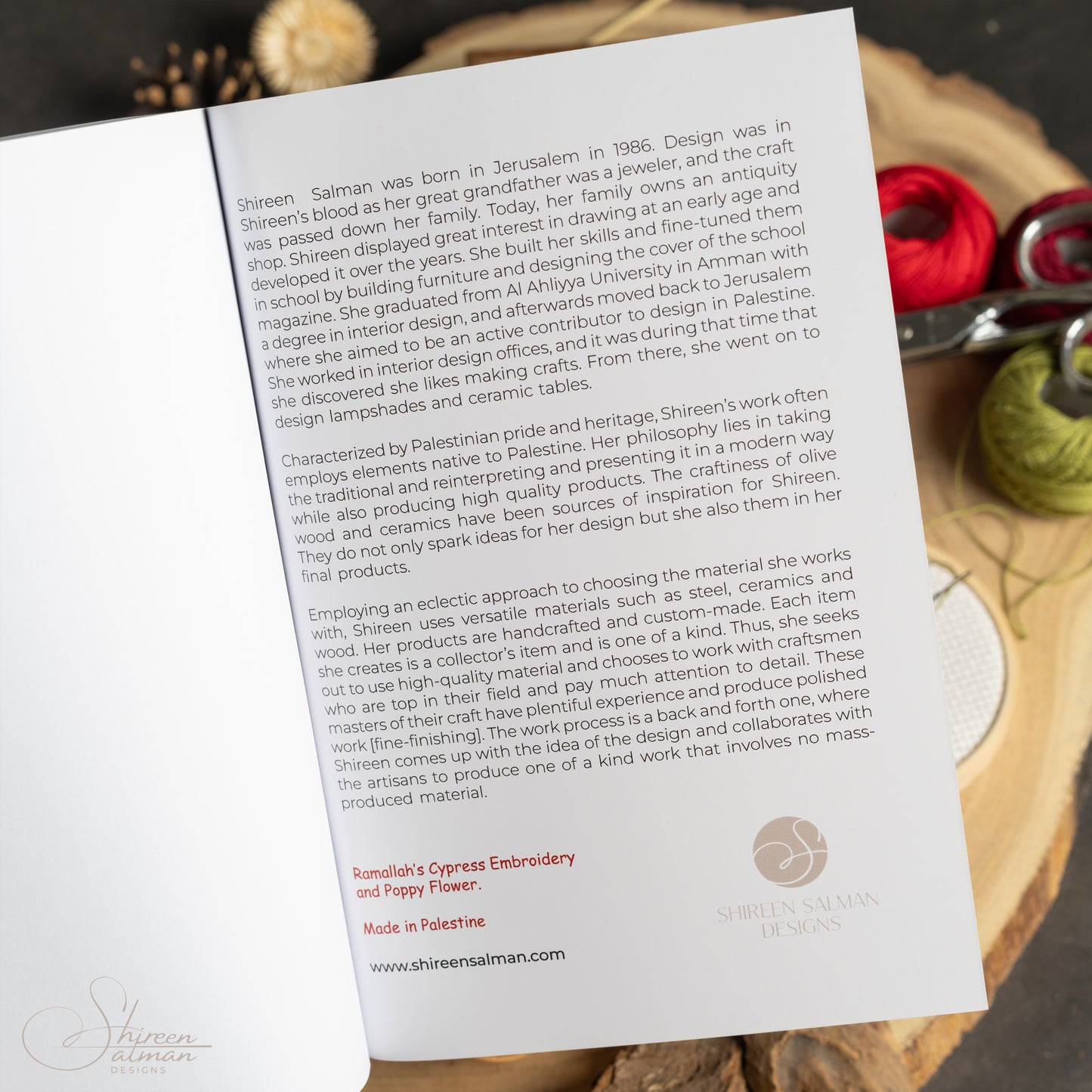 Ramallah floral  Notebook|Cypress Embroidery |travel book |gift journal |Art Notebook |Palestinian Embroidery|Poppy Flower