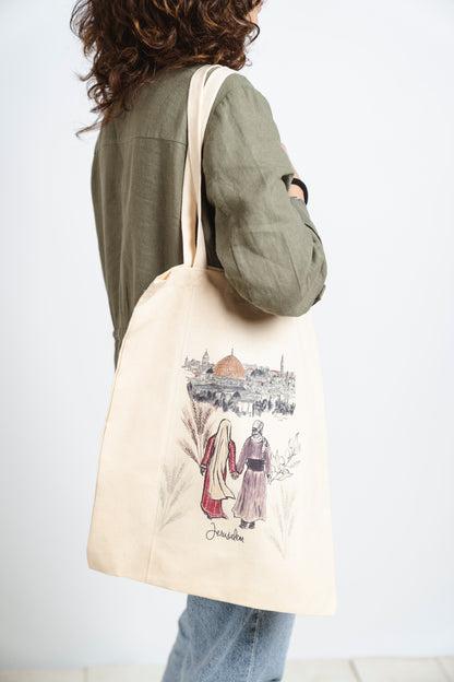 Walking to Jerusalem Tote-bag| Shopping Bag |Eco-Friendly bag |Travel bag |grocery bag